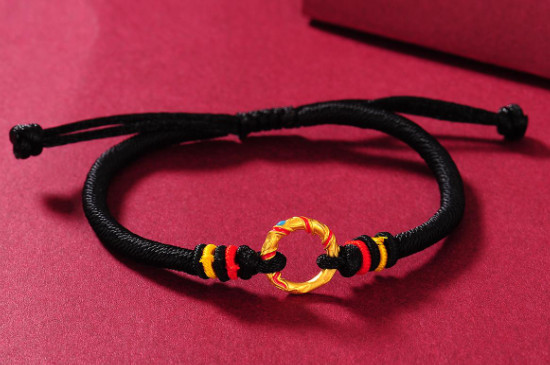 黄金乾坤圈手链的编法，手链的编织步骤