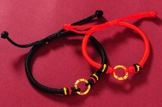 黄金乾坤圈手链的编法，手链的编织步骤